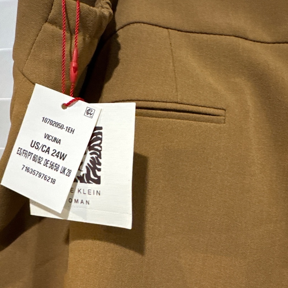 Anne Klein Woman Vicuna Tapered Dress Pants – Size 24W – NWT - Picture 6 of 6